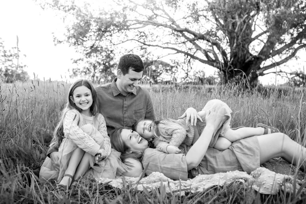 Perth family during outdoor photo shoot