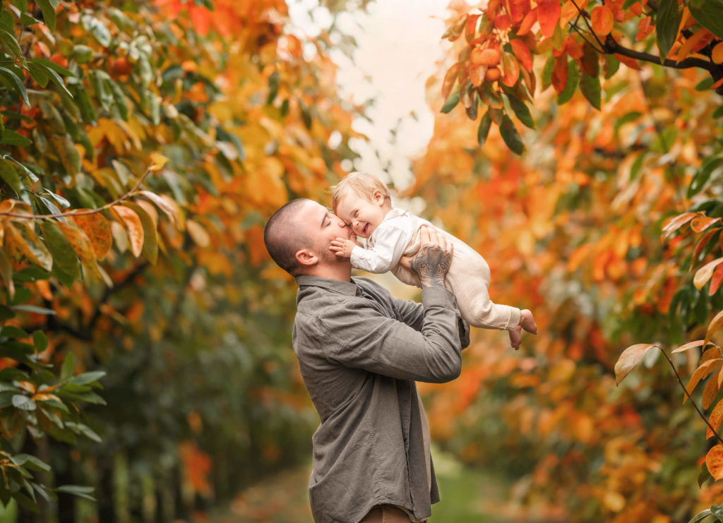 Perth dad and baby during family photo shoot