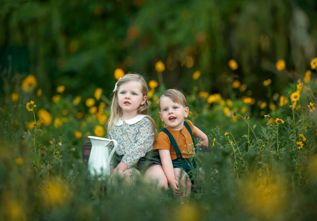 Perth siblings during outdoor photo shoot
