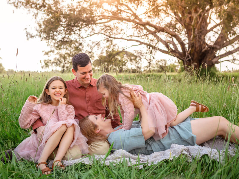 Perth family during outdoor family photo session